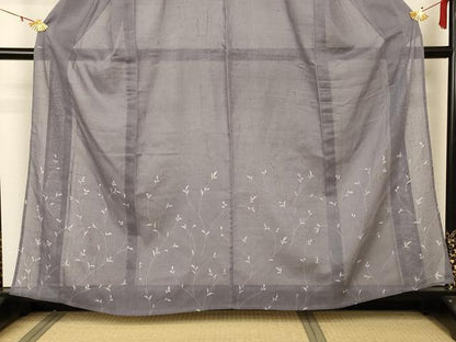 平和屋着物＊夏物 色留袖 紗 生紬 枝葉文 正絹 逸品 AABA2851jd
