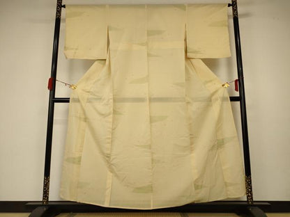 平和屋着物＊夏物 小紋 絽 抽象文様 正絹 逸品 AABA2854jd