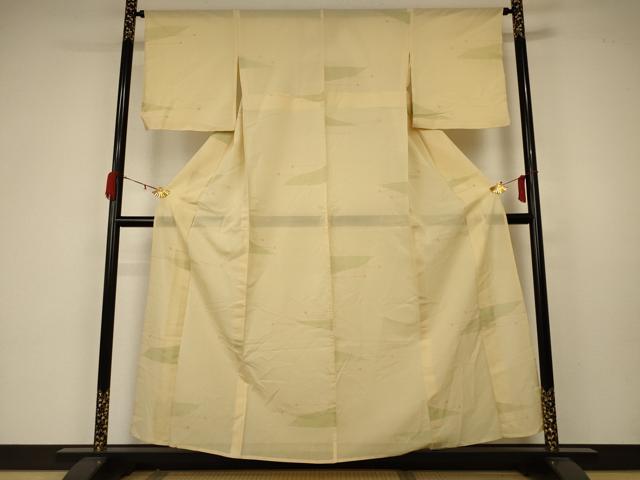 平和屋着物＊夏物 小紋 絽 抽象文様 正絹 逸品 AABA2854jd
