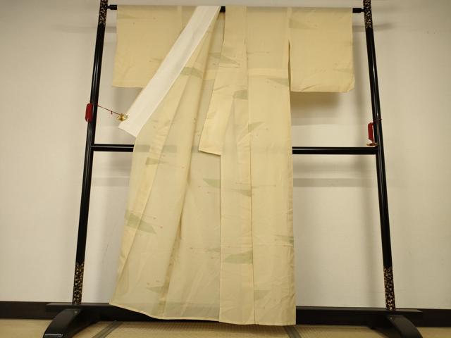 平和屋着物＊夏物 小紋 絽 抽象文様 正絹 逸品 AABA2854jd