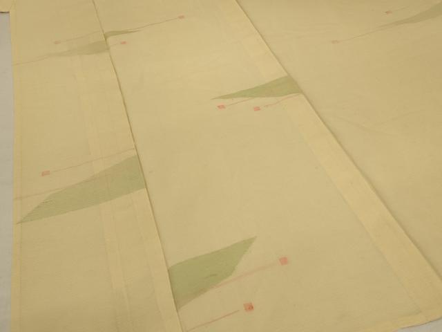 平和屋着物＊夏物 小紋 絽 抽象文様 正絹 逸品 AABA2854jd