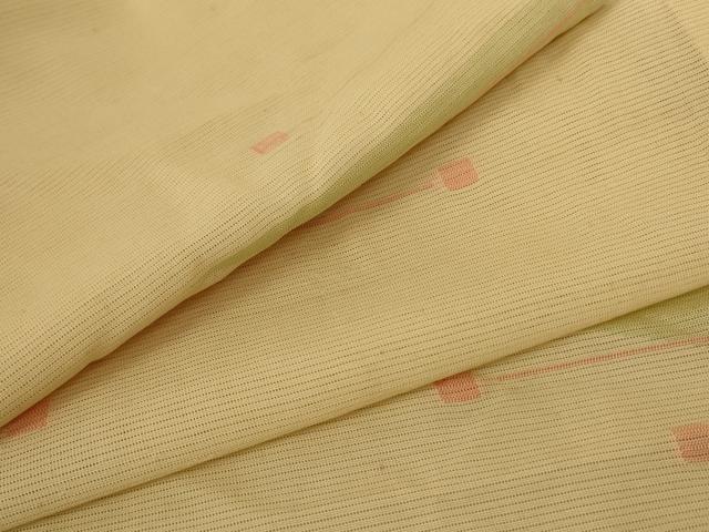 平和屋着物＊夏物 小紋 絽 抽象文様 正絹 逸品 AABA2854jd