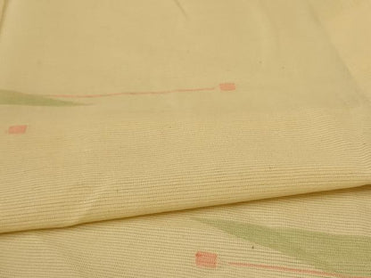 平和屋着物＊夏物 小紋 絽 抽象文様 正絹 逸品 AABA2854jd