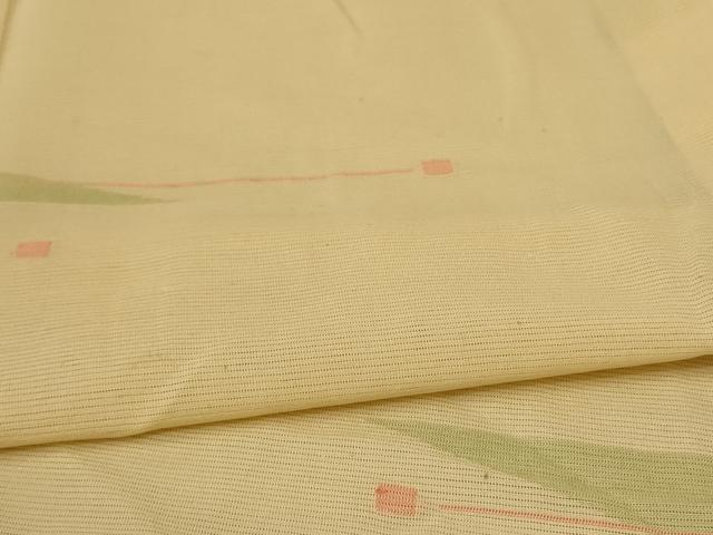 平和屋着物＊夏物 小紋 絽 抽象文様 正絹 逸品 AABA2854jd