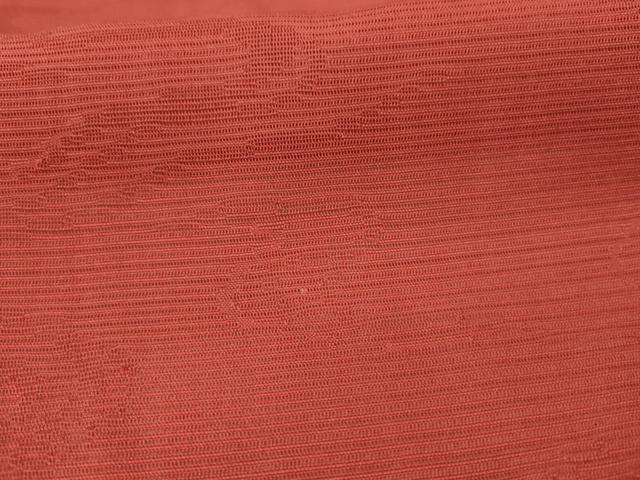 平和屋着物＊夏物 色無地 絽 流水紋紗 紅鳶色 正絹 逸品 AABA2856jd