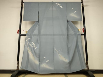 平和屋着物＊夏物 訪問着 絽 流水筏文 暈し染め 正絹 逸品 AABA2860jd