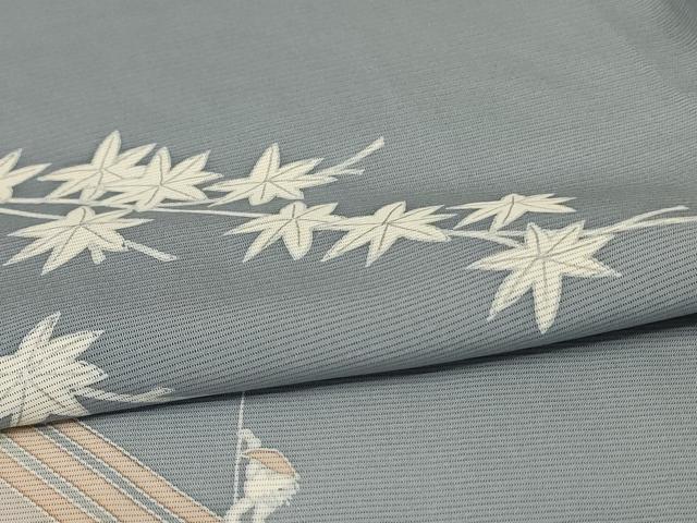 平和屋着物＊夏物 訪問着 絽 流水筏文 暈し染め 正絹 逸品 AABA2860jd