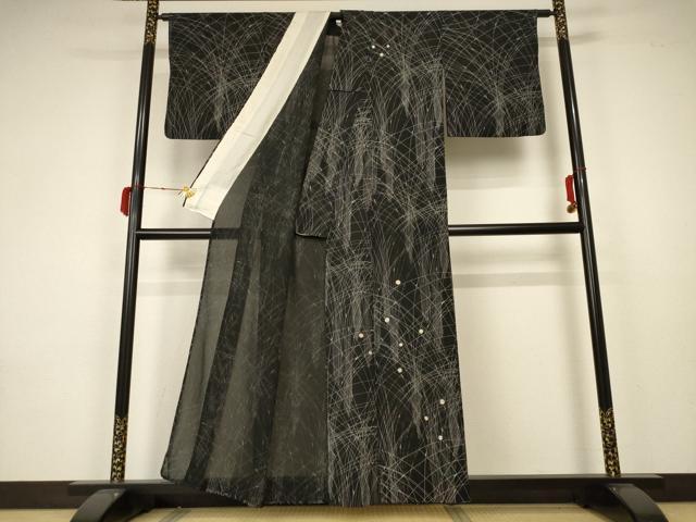 平和屋着物＊夏物 訪問着 絽 駒刺繍 露芝文 正絹 逸品 AABA2861jd
