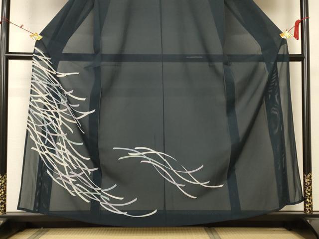 平和屋着物＊夏物 訪問着 絽 熨斗文 金彩 正絹 逸品 AABA2863jd