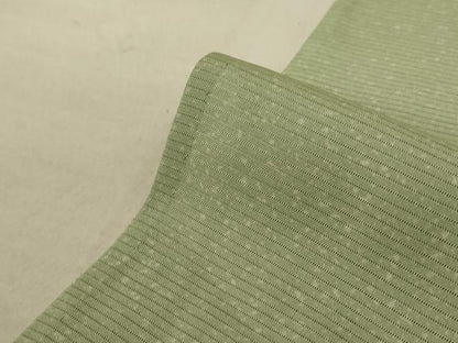平和屋着物＊夏物 小紋 絽 瓢箪花文 五泉 反端付き 正絹 逸品 AABA2864jd
