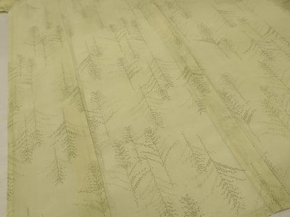 平和屋着物＊夏物 小紋 紗 枝葉文 正絹 逸品 AABA2865jd