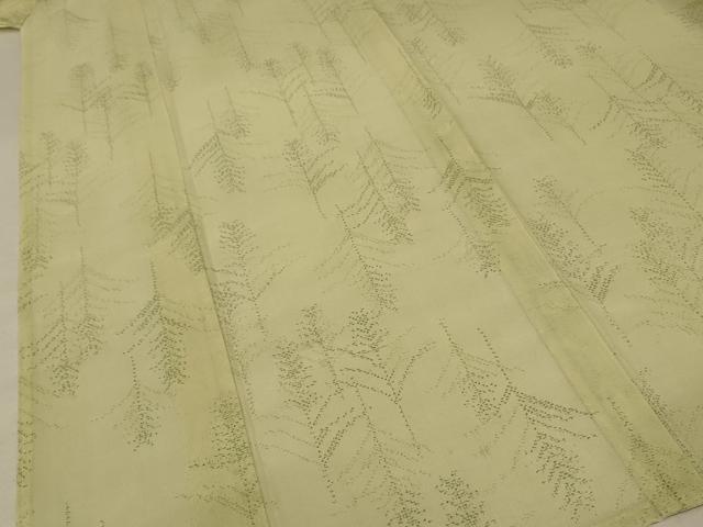 平和屋着物＊夏物 小紋 紗 枝葉文 正絹 逸品 AABA2865jd