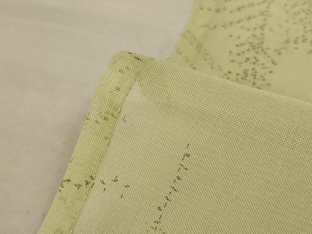 平和屋着物＊夏物 小紋 紗 枝葉文 正絹 逸品 AABA2865jd