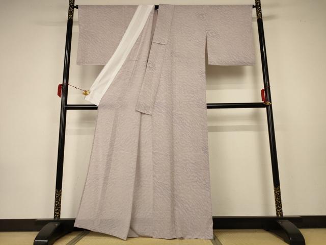 平和屋着物＊夏物 小紋 絽 霞文 洗える着物 AABA2867jd