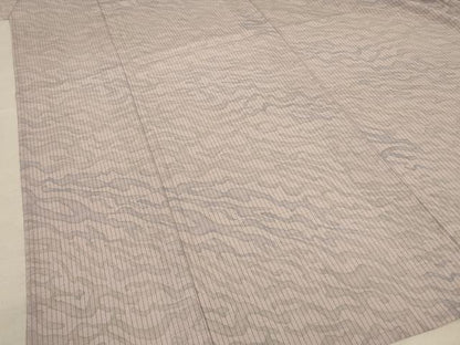 平和屋着物＊夏物 小紋 絽 霞文 洗える着物 AABA2867jd