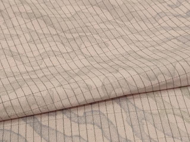 平和屋着物＊夏物 小紋 絽 霞文 洗える着物 AABA2867jd