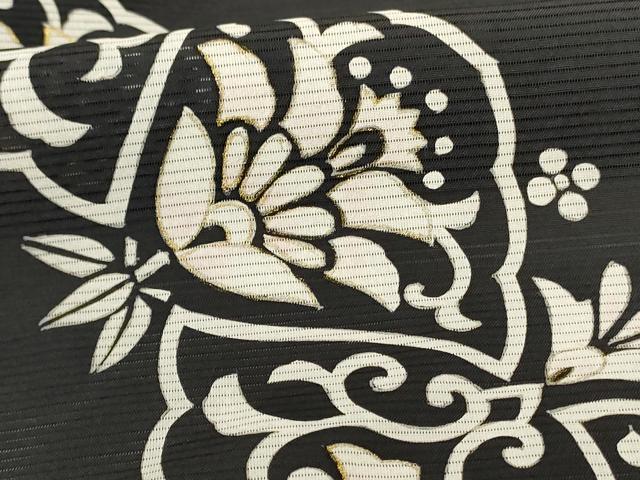 平和屋着物＊夏物 訪問着 絽 幾何学花文 金彩 正絹 逸品 AABA2877jd