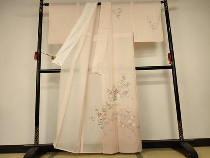 平和屋着物＊夏物 訪問着 絽 草花文 暈し染め 正絹 逸品 未使用 AABA2882jd