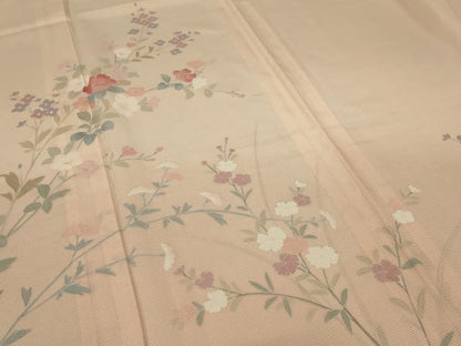平和屋着物＊夏物 訪問着 絽 草花文 暈し染め 正絹 逸品 未使用 AABA2882jd