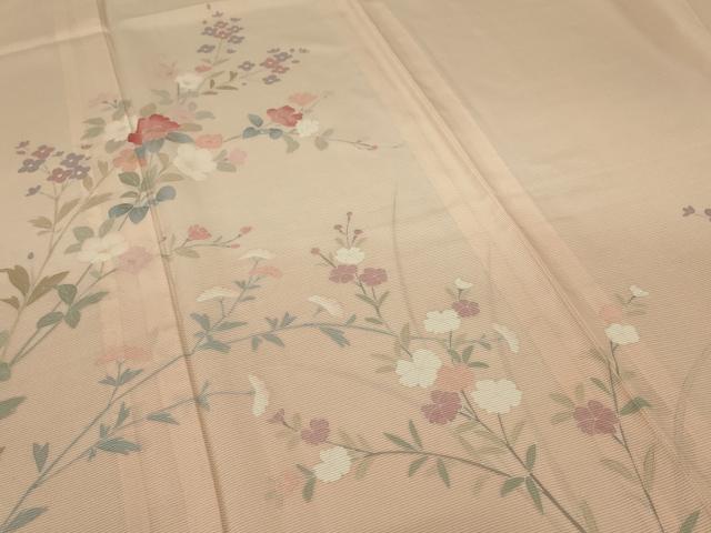 平和屋着物＊夏物 訪問着 絽 草花文 暈し染め 正絹 逸品 未使用 AABA2882jd
