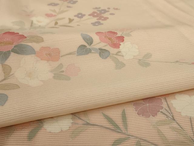 平和屋着物＊夏物 訪問着 絽 草花文 暈し染め 正絹 逸品 未使用 AABA2882jd