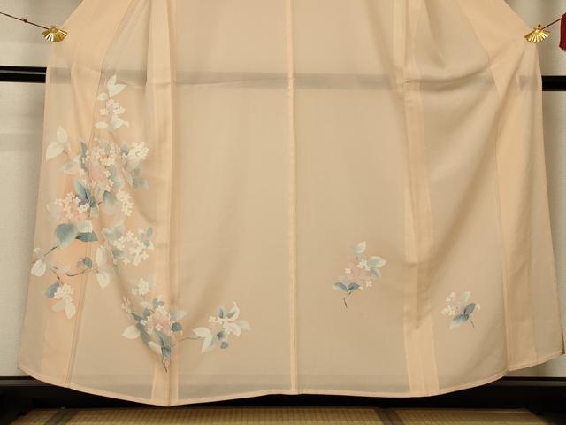 平和屋着物＊夏物 訪問着 絽 草花文 正絹 逸品 AABA2884jd