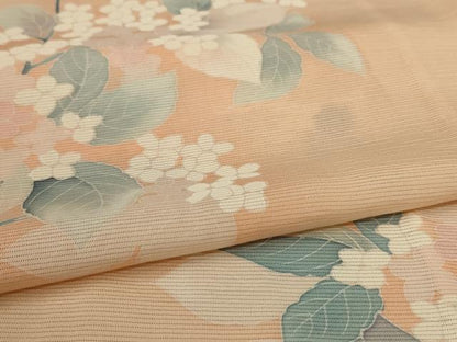 平和屋着物＊夏物 訪問着 絽 草花文 正絹 逸品 AABA2884jd