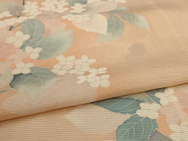 平和屋着物＊夏物 訪問着 絽 草花文 正絹 逸品 AABA2884jd