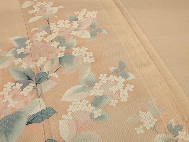 平和屋着物＊夏物 訪問着 絽 草花文 正絹 逸品 AABA2884jd