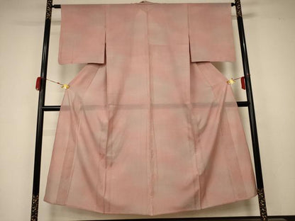 平和屋着物＊夏物 小紋 絽 作家物 鮫小紋柄 正絹 逸品 AABA2886jd