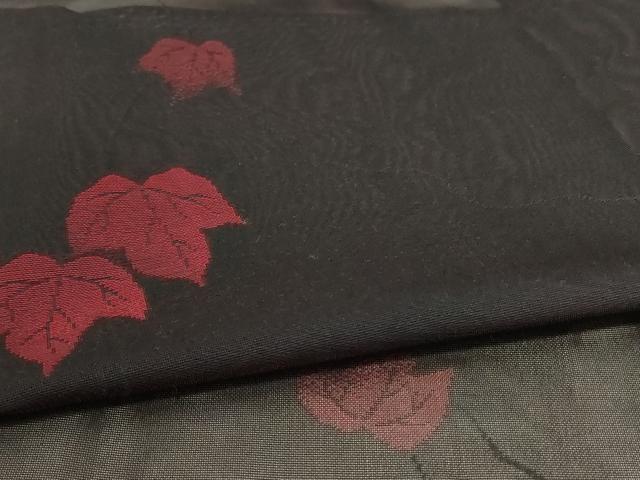 平和屋着物＊夏物 小紋 紗 蔦の葉文 正絹 逸品 未使用 AABA2889jd