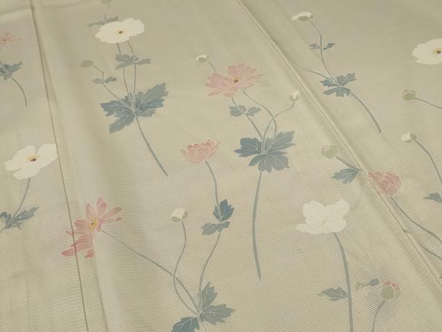 平和屋着物＊夏物 訪問着 絽 草花文 正絹 逸品 AABA2896jd