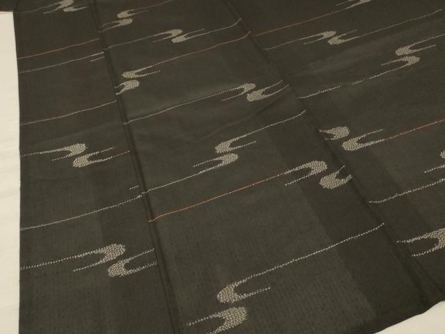 平和屋着物＊夏物 紗紬 絣文 正絹 逸品 AABA2899jd
