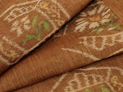 平和屋着物＊夏物 小千谷ちぢみ 亀甲花文 麻 逸品 未使用 AABA2900jd