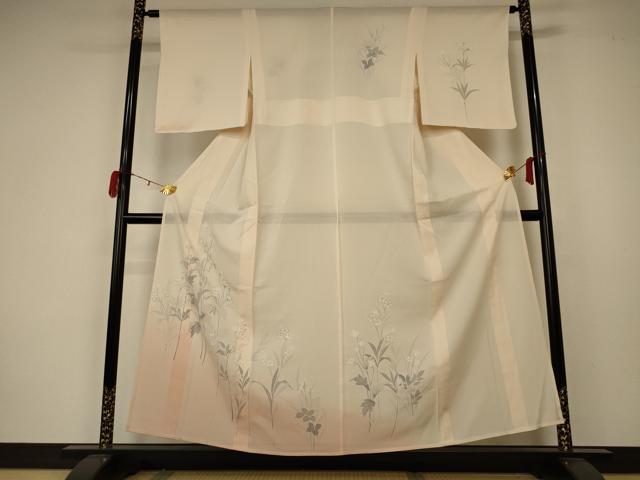 平和屋着物＊夏物 訪問着 絽 草花文 正絹 逸品 未使用 AABA2901jd