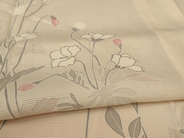 平和屋着物＊夏物 訪問着 絽 草花文 正絹 逸品 未使用 AABA2901jd