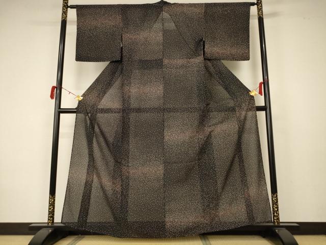 平和屋着物＊夏物 小紋 絽 霞文 正絹 逸品 AABA2903jd
