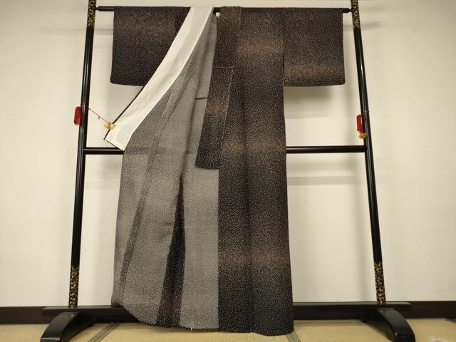 平和屋着物＊夏物 小紋 絽 霞文 正絹 逸品 AABA2903jd
