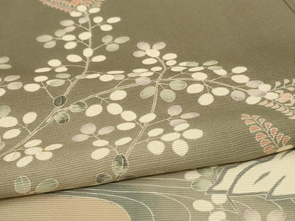 平和屋着物＊夏物 訪問着 絽 流水草花文 正絹 逸品 AABA2905jd