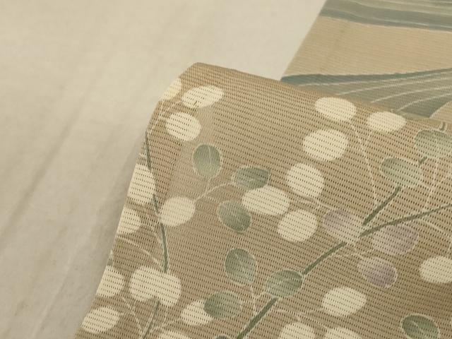 平和屋着物＊夏物 訪問着 絽 流水草花文 正絹 逸品 AABA2905jd
