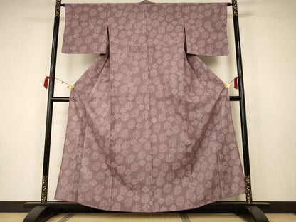 平和屋着物＊夏物 紗紬 舞花文 正絹 逸品 未使用 AABA2908jd