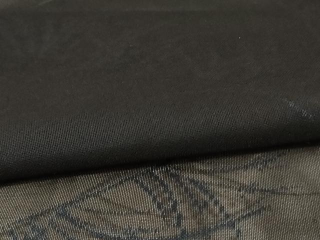 平和屋着物＊夏物 小紋 紗 草葉文 正絹 逸品 AABA2917jd