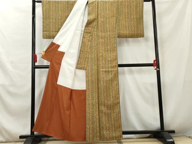 平和屋着物■小紋　縞　洗える着物　AABA2925cs