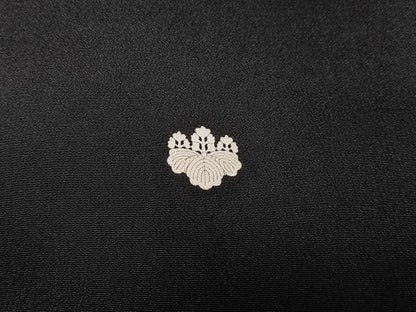 平和屋着物■豪華黒留袖　立波松文　正絹　逸品　AABA3218oa