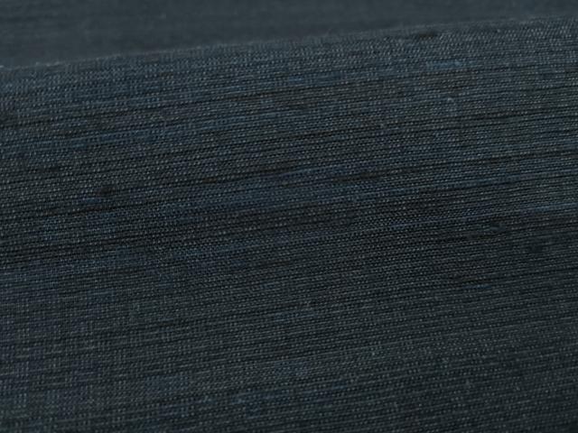 平和屋着物●男性 紬 アンサンブル 色無地 青褐色 正絹 逸品 AABA3305ck