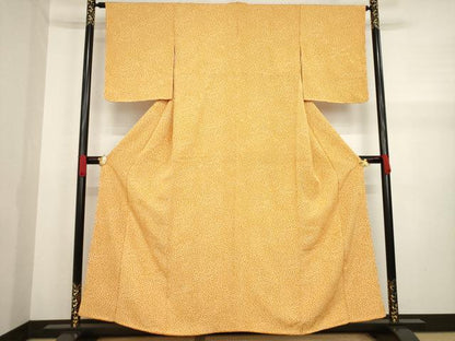 平和屋着物●上質な小紋 小花文 正絹 逸品 AABA3322ck