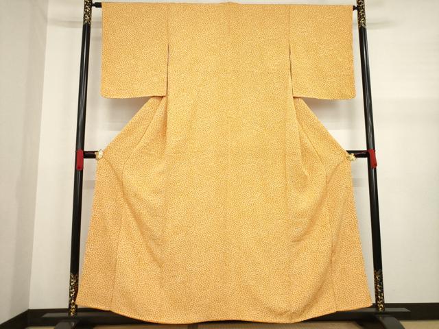 平和屋着物●上質な小紋 小花文 正絹 逸品 AABA3322ck
