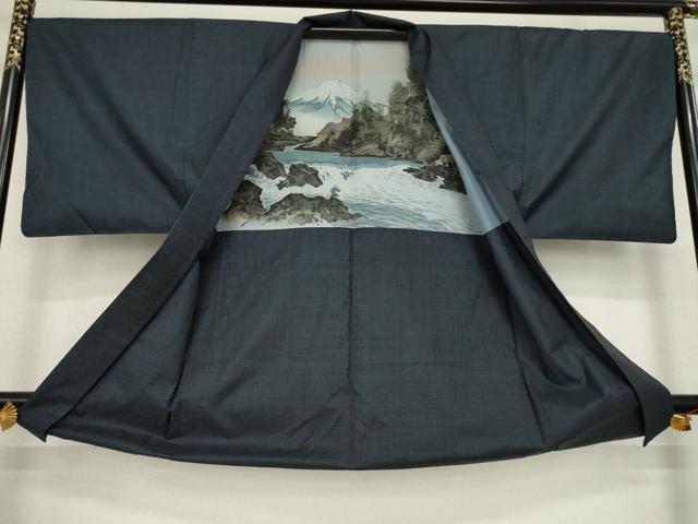 平和屋着物●男性 本場大島紬 アンサンブル 100亀甲 総詰め 正絹 逸品 AABA3331ck
