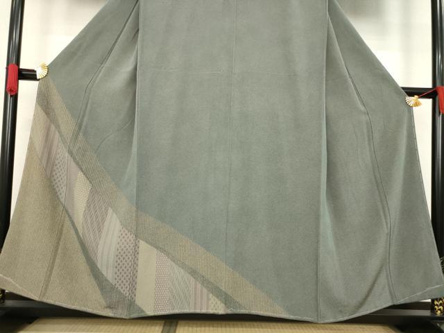 平和屋着物●江戸小紋 訪問着 寄せ小紋柄 正絹 逸品 AABA3343ck