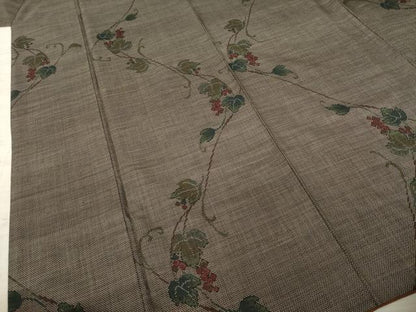 平和屋着物●本場大島紬 カタス7マルキ スグリ 正絹 逸品 AABA3347ck